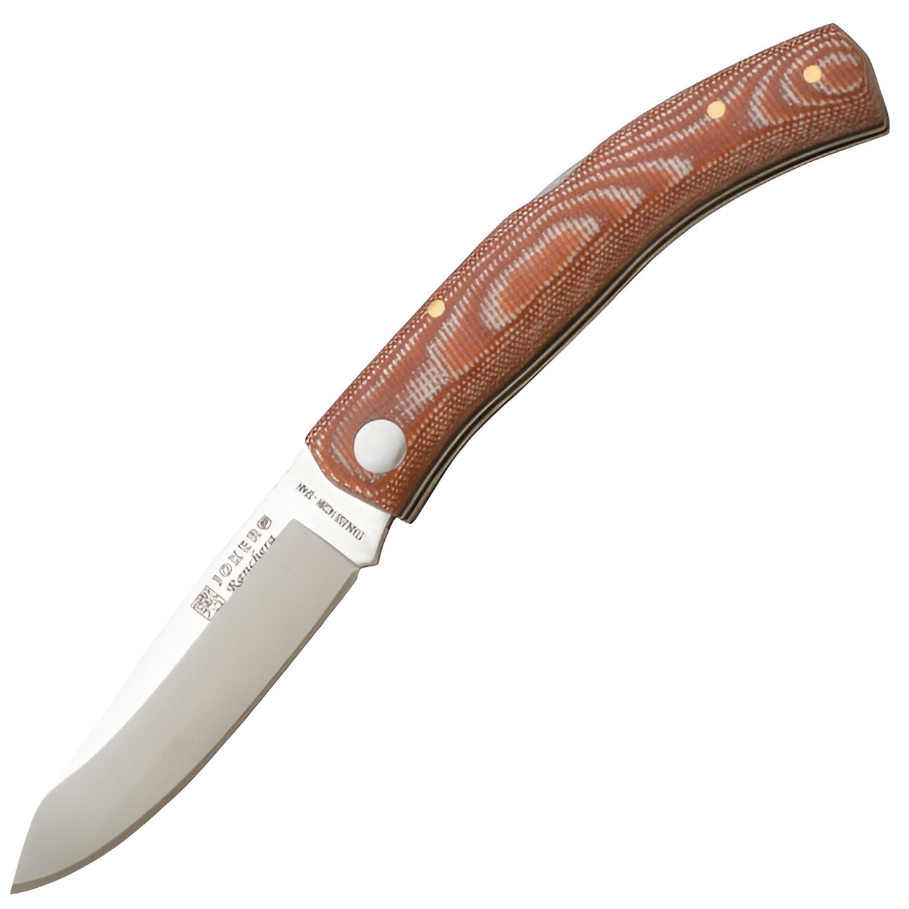 Joker Ranchera - Zatvárací nôž, 8 cm, micarta, tehlový